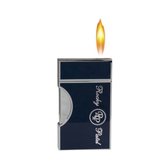 RP-3246870 Rocky Patel Crest Αναπτήρας Μονή Φλόγα Ασημί-Μπλε