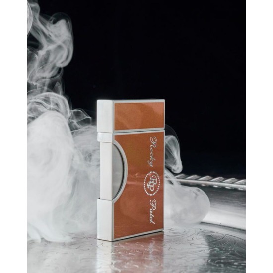 RP-3246871 Rocky Patel Crest Αναπτήρας Μονή Φλόγα Ασημί-Μπεζ