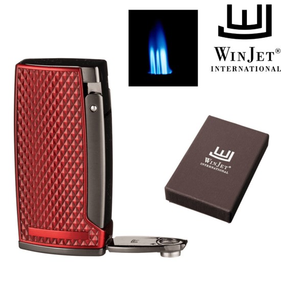 224111 Winjet Αναπτήρας 3xJet Κόκκινος Με Punch