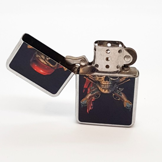 68910-Zorr Oil lighter Skull 12 pcs