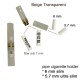 5.7-6mm GG Πίπα Τσιγάρου Μπεζ Διάφανη Slim-Ultra Slim