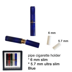 5.7-6mm GG Πίπα Τσιγάρου Μπλε Slim-Ultra Slim