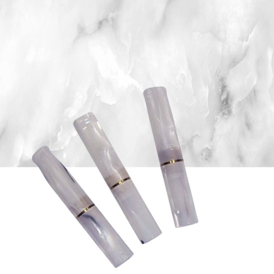 5.7-6mm GG Πίπα Τσιγάρου Λευκή-Γκρι Marble Slim-Ultra Slim
