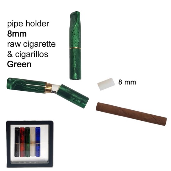 8mm GG Πίπα Τσιγάρου Πράσινη Normal