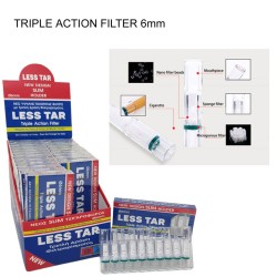 LESS TAR 3pl FILTER 6mm 24τμχ/dis
