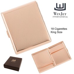 800970 Winjet Ταμπακιέρα Ροζ-Χρυσό Με Κλιπ 18τμχ 85mm