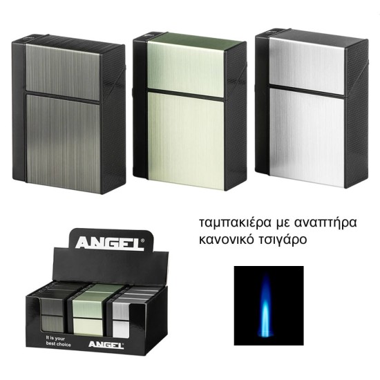 803027 Angelo Ταμπακιερα & Αναπτήρας 1xJet 12pcs