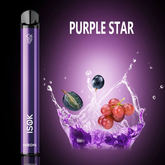 Isok Neon 1 Purple Star 800 Puffs