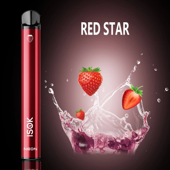 Isok Neon 2 Red Star 800 Puffs